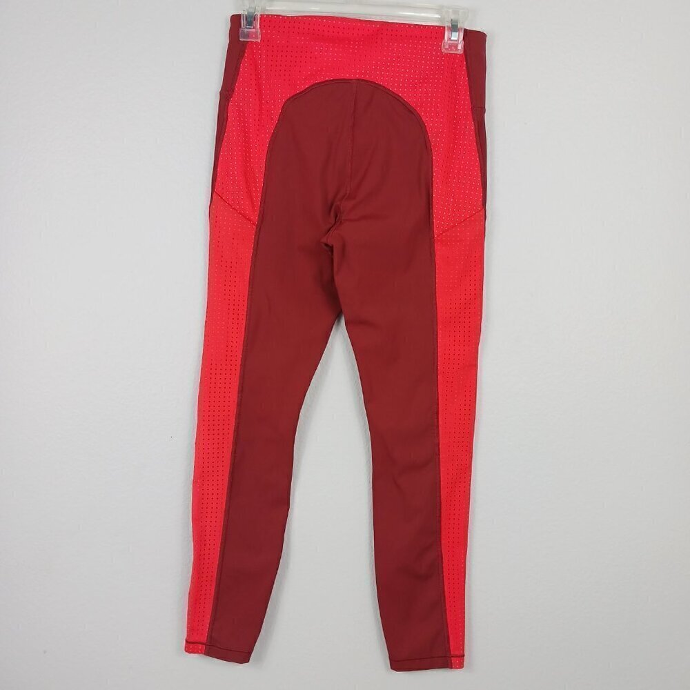ATHLETA ULTIMATE STASH POCKET COLORBLOCK 7/8 TIGHT  Mesh Stretch Nylon Women S - Picture 5 of 8